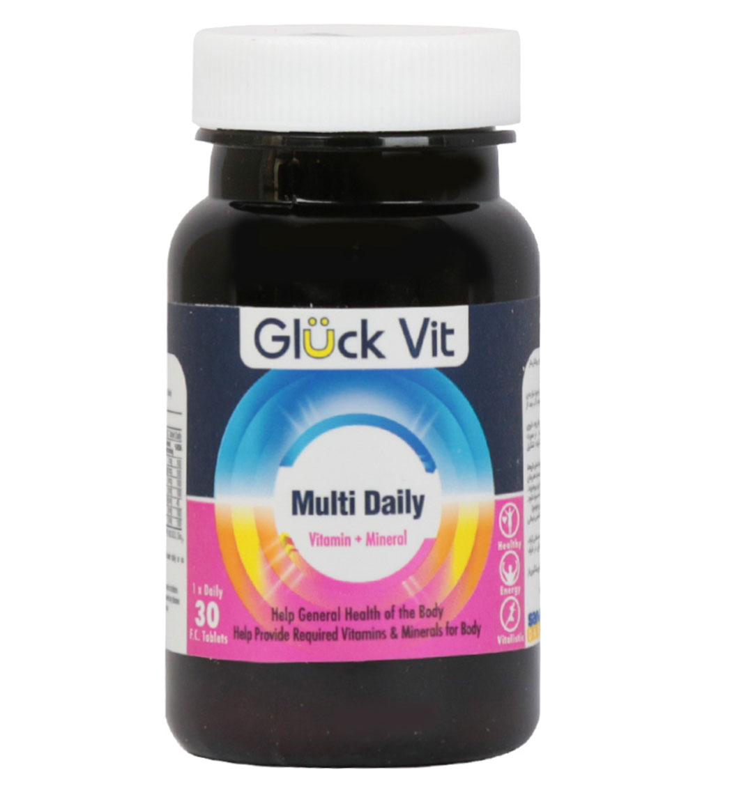 قرص روکش دار Multi Daily بسته 30 عددی گلوک ویت